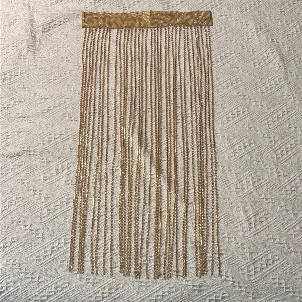 Gold Fringe Neck choker